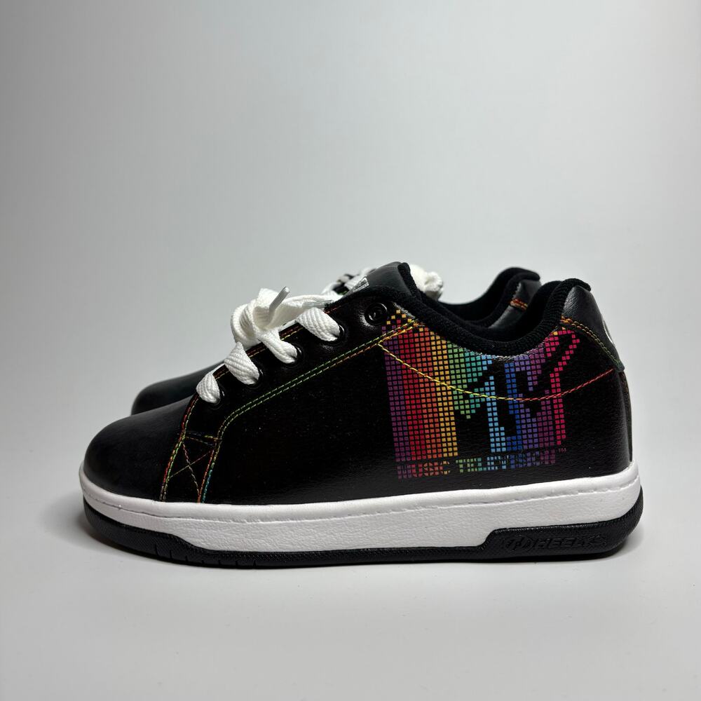 Heelys Women’s Split MTV Roller Skate Sneakers in Black/White/Rainbow